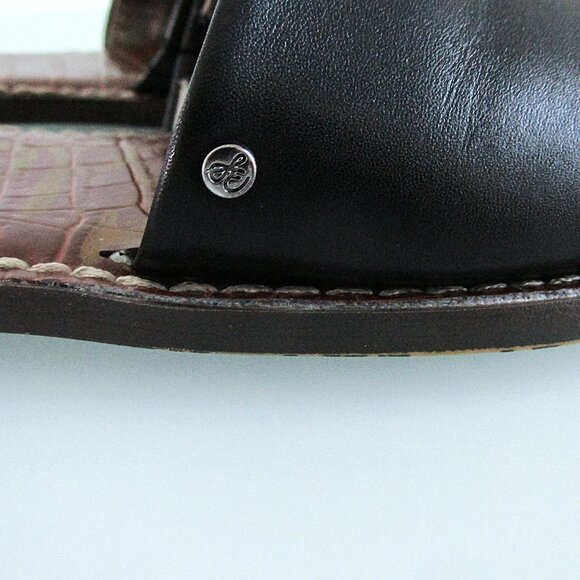 Sam Edelman Women's Leather Slide Sandals Size 8 - Picture 4 of 7